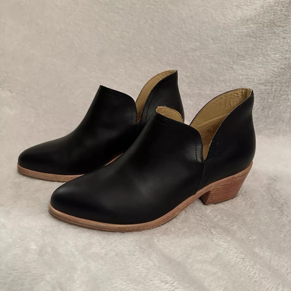 Nisolo Mia Everyday Black Ankle Booties Women’s Size 8